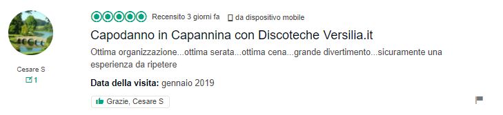 recensioni capodanno capannina tripadvisor