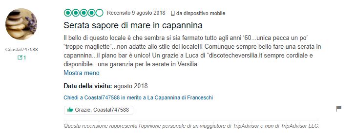 recensioni jerry calà capannina